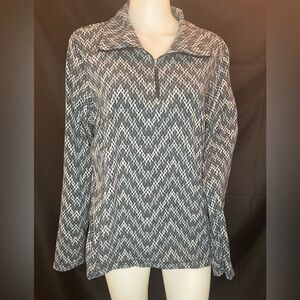 Columbia Sport- Wear Women’s XL Multi Wintry Run Print Half Zip Sweater